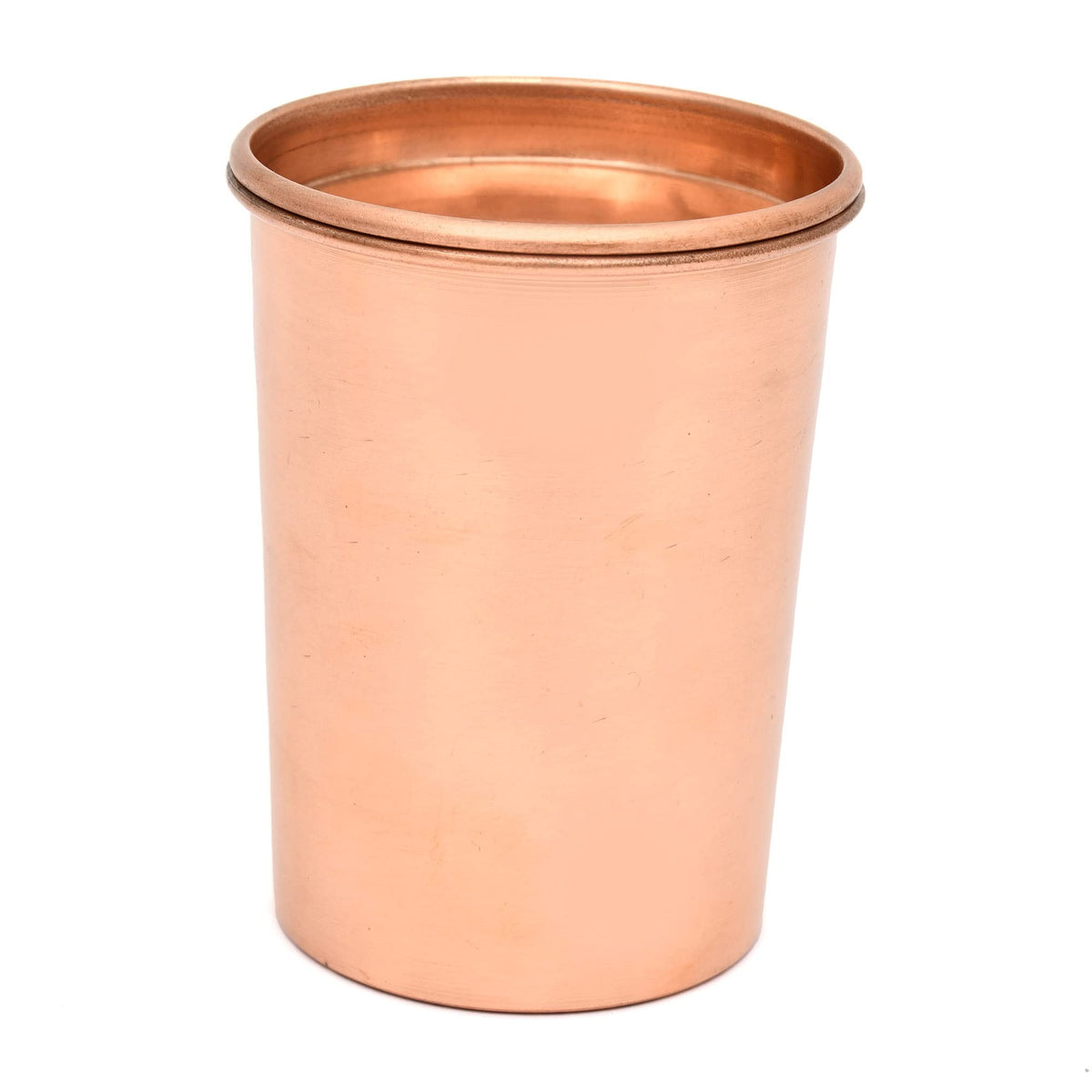 AargKraft™ Handmade Pure Copper Plane Glass with Lid Copper Plane Design Tumbler Drinkware Serveware Capacity-300 ml Each (Set of 2)