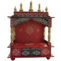 Jodhpur Handicrafts Wooden Temple/Home Temple/Pooja Mandir/Pooja Mandap/Temple for Home with Light