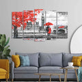 VIBECRAFTS Beautiful London Canvas Wall Painting Set of Five Pieces For Home|Office|Living Room|Gift (PTVC5Pcs2_6523)