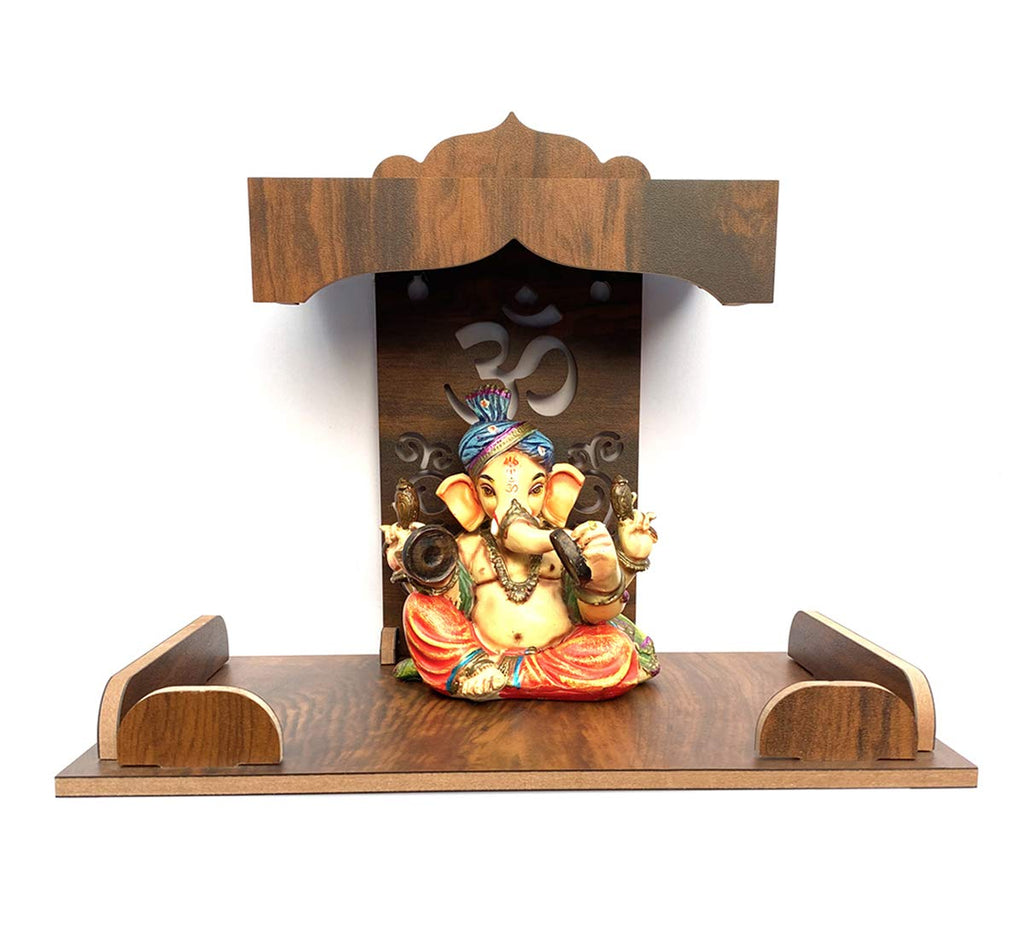 7CR Art and Craft Wall Mounted Temple (Brown, Standard)