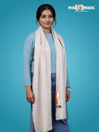 Pick Ur Needs Ultra Soft Ribbed Knit Muffler for Women Warm Winter Woolen Scarf Cozy Lightweight Neck Warmer for Casual & Outdoor Use (Dark Grey)