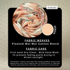 Scarf Woman Pleated Floral Print Mal Mal Cotton Scarves | Hijab Scarf | Headscarf | Neck Scarf | Stoles | Wraps (Peach)