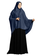 Mehar Hijab's Modest Women's Long Hijab iCRA Feel Good Fabric ZAKIA HIJAB (Grey, XX-Large)