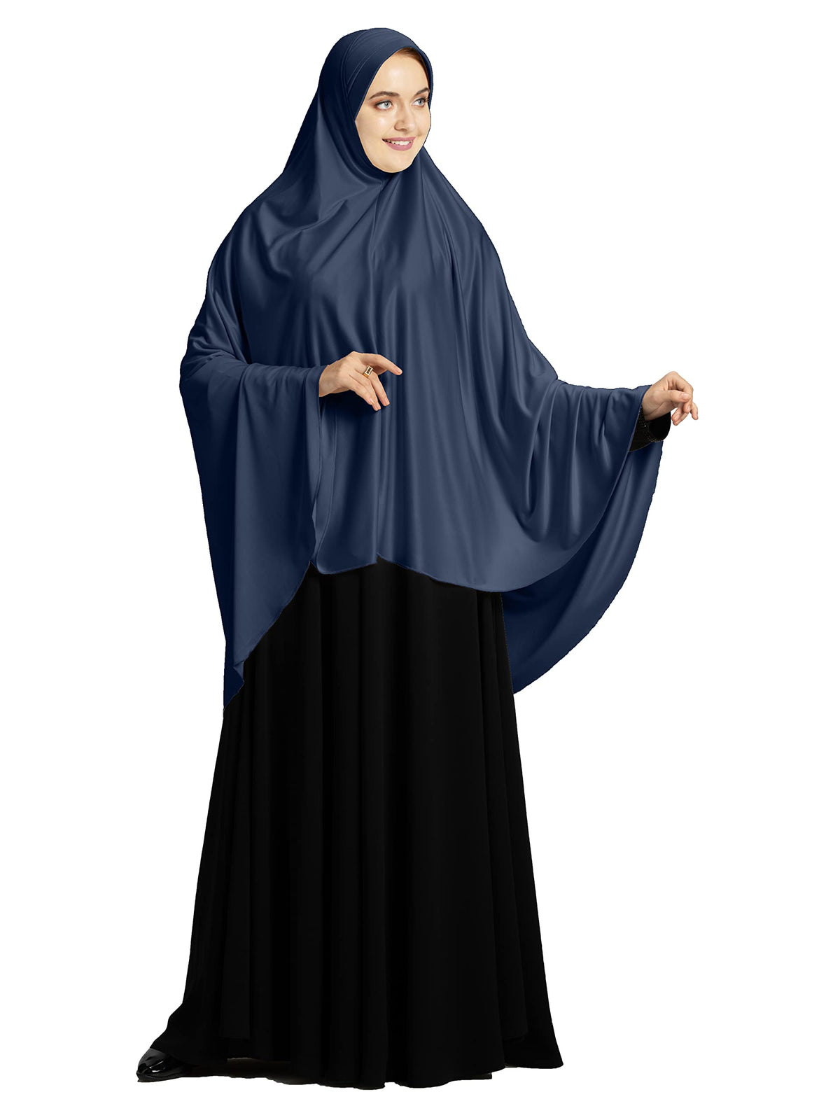 Mehar Hijab's Modest Women's Long Hijab iCRA Feel Good Fabric ZAKIA HIJAB (Grey, XX-Large)