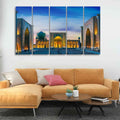 VIBECRAFTS Canvas Islamic Wall Painting of Ancient City Samarkand Set of 5 For Home|Office|Living Room|Gift (PTVC5Pcs4_8567)