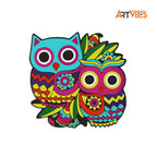 Artvibes Fridge Magnet Owls Decorative Item for Refrigerator|Almirah|Washing Machine(RM_7059)