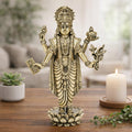 ARTVARKO Brass Superfine Dhanavantari Idol The Physician of Gods Dhanvantri Dhanwantri Statue 3 Inch