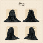 Shilpkala 3.9 Inch Brass Adiyogi Shiv Mahadev Bholenath Idol (Statue, Murti) for Pooja, Table, Home & Office Decor, Worship & Gifting (Black Finish)