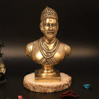 ARTVARKO™ Brass Elegant Chatrapati Shivaji Maharaj Idol The Legend of Maharashtra Statue Murti Statue for Home Office Décor Gift Item 6 Inch.