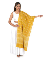 Gutthi Women's Yellow Cotton Stoles | Scarf Lightweight & Comfortable for All Seasons, Size (100X180 CM)