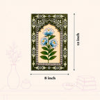 ATRANGI STUDIO Olive Bloom Handpainted Wooden Wall Frames (Set Of 3) | Jharokha Style Floral Wall Hanging | Rajasthani Traditional Art | Framed Wall Painting for Living room, Bedroom, Office | 12×8 Inch