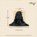 Shilpkala 2.9 Inch Brass Adiyogi Shiv Mahadev Bholenath Idol (Statue, Murti) for Pooja, Table, Home & Office Decor, Worship & Gifting (Black Finish)