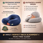 MeFree Eye Pillow for Relaxation, Silk Eye Pillow with flaxseeds, Small,Perfect for Sleeping, Yoga, Meditation, Handwash outer case | Length: 10cms, Width: 21.5cms, 200 grams | Navy Blue