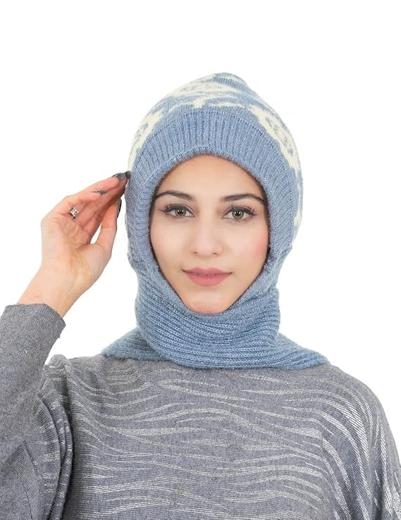 KmCho LightGray Woolen Muffler for Women - Soft Warm Winter Scarf - Stylish & Cozy - (Pack of 1)