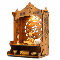 Sehaz Artworks OM Lotus Puja Mandir for Home Big Size|Pooja Mandir-42x23 CM