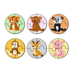 Artvibes Cute Animals Premium Wooden Puzzles for Kids | Jigsaw Puzzles for Kids Age 2-5 | 4 Piece Puzzles | Toddlers Wooden Puzzle (PZ_601N), Set of 6