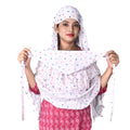 HYLOL Pure Cotton Innovative Stylish Heart Printed Pattern Fancy Scarf With Sun Protection Cover Face Cotton Mask for Women's and Girls (Heart), Female, Multicolour