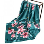 PALAY Satin Scarf for Women Stylish 35in Square Pillow Cover Hair Wrap