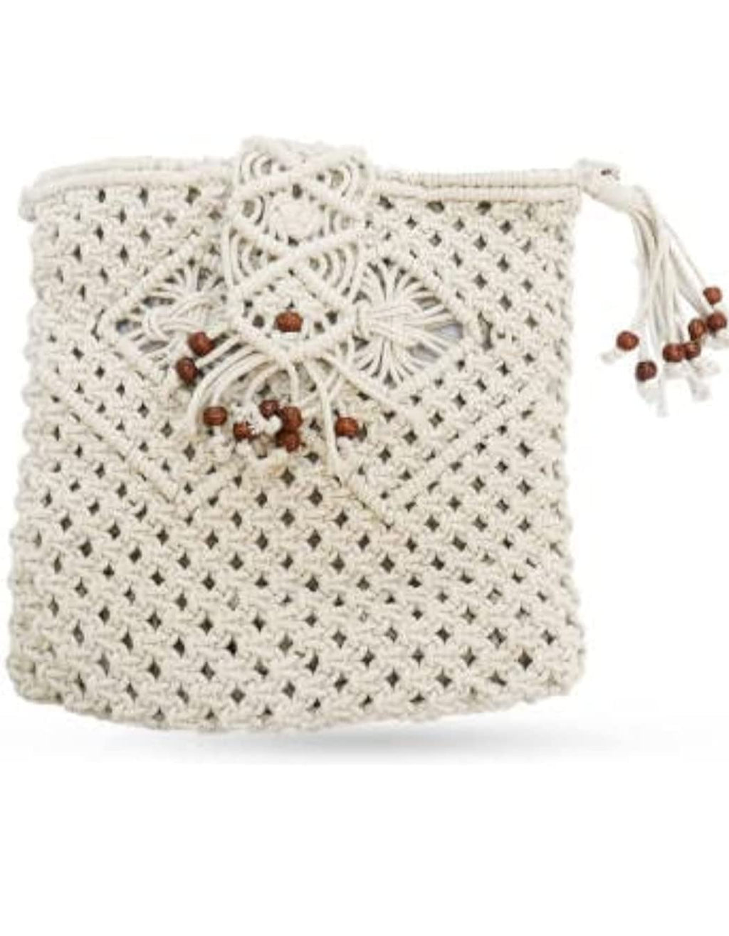 R.R.LALA Macrame Women Girl Handmade Cotton Boho Crochet Large Green Sling Bag Fashion Gift, Macrame Cotton bag Beach Bag Weekender Bag