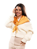 CrossKulture Printed Poly Silken feel Scarf Stole for Women | Stylish, Soft, & Lightweight | Satin Feel Neck, Hair, Head Scarf for Women (Colour-83)
