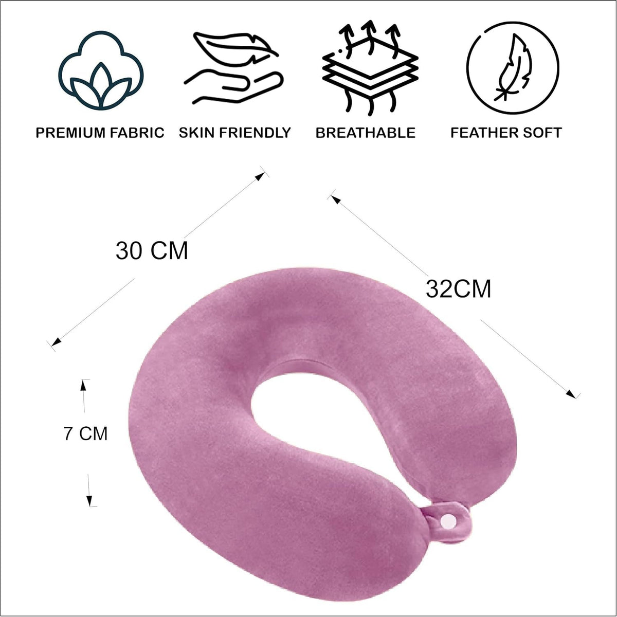 ARURA (LABEL) 3 in 1 Combo Travel Kit of Neck Pillow Eye Mask and Ear Bud (Random Colour)