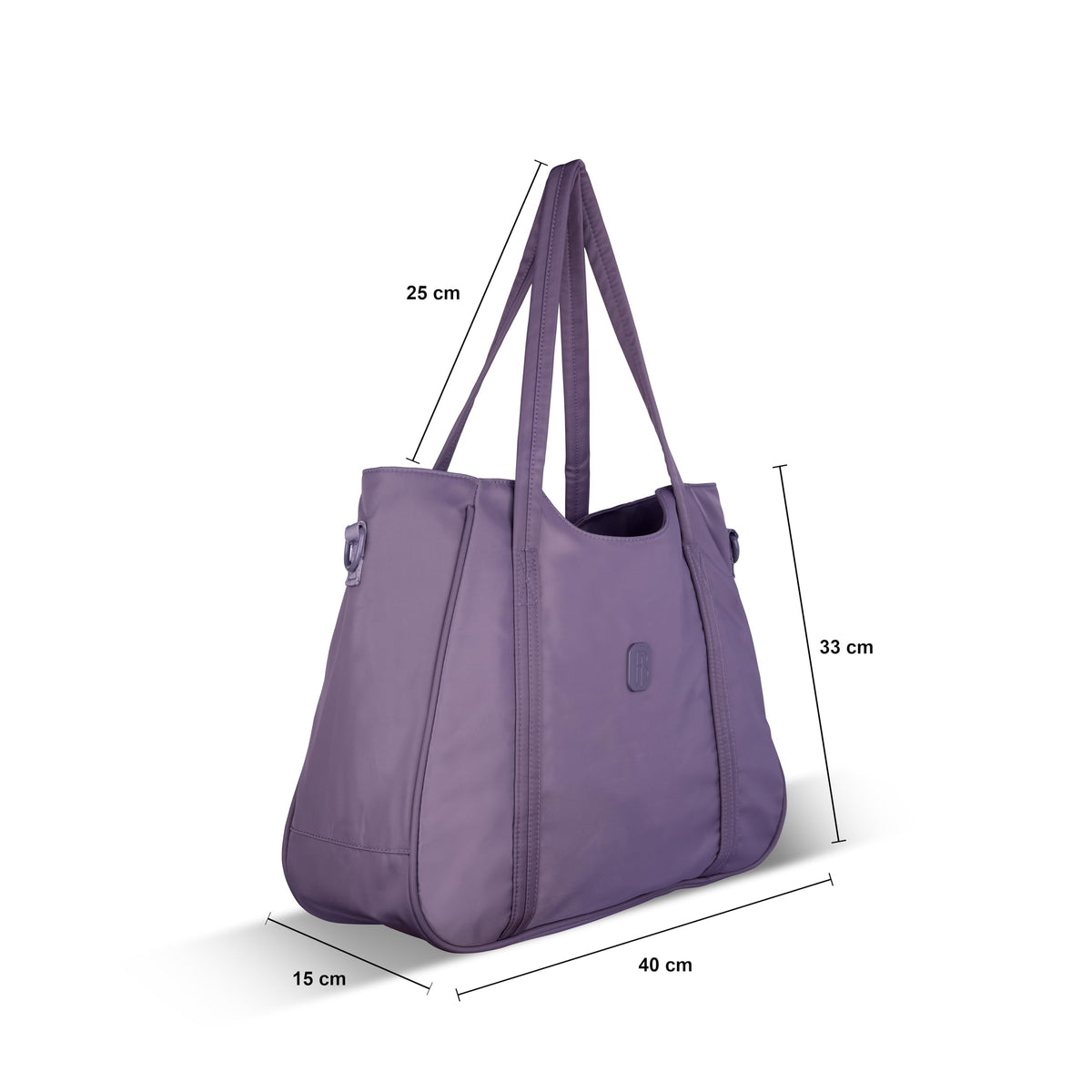 Women’s Tote Bag with Zipper & Adjustable Shoulder Strap – Lightweight Large Handbag for Work, Travel & Daily Use (PURPLE)