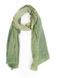 RAI SAHAB Fancy Scarf Lightweight & Comfortable for All Seasons(ST-70GRN10)