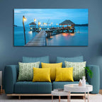 VIBECRAFTS Canvas Paintings for Living Room Drawing Room Canvas Wall Painting of Tropical Resort in Thailand for Homedecore|Office|Gift|Livingroom|Bedroom(PTVCH_2383)