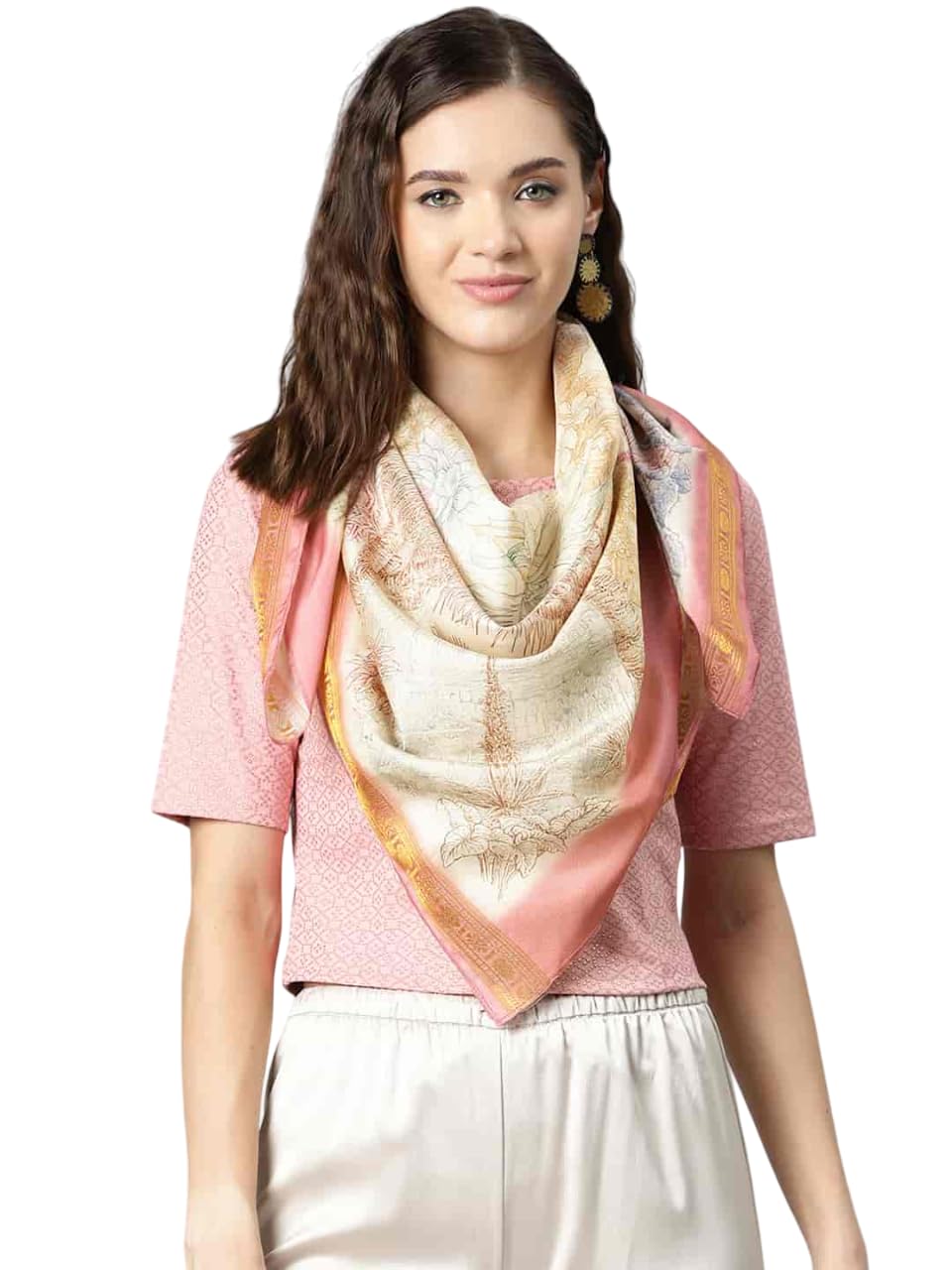 SILK LAND Women's Digital Printed Scarfs