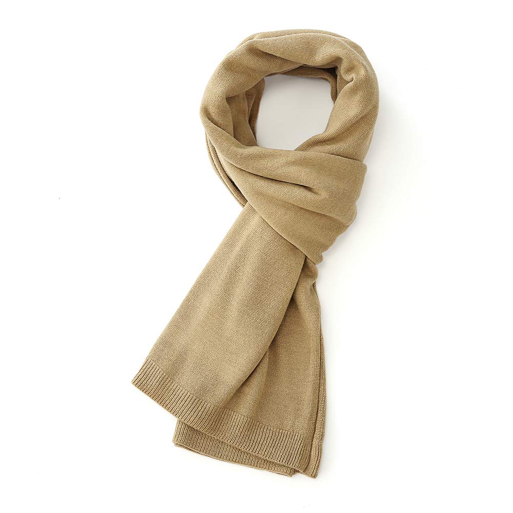 Women Ponchos Sweater Versatile Lightweight Solid Knitted Shawl Wrap Scarf Cape Accessories for Womens Camel
