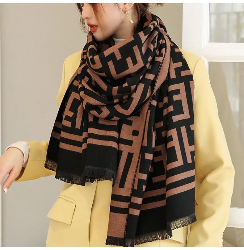 HSR Luxury Cashmere Warm Scarf Brand Shawl Pashmina Wrap for Women