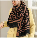 HSR Luxury Cashmere Warm Scarf Brand Shawl Pashmina Wrap for Women