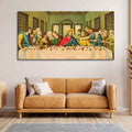 VIBECRAFTS Canvas Paintings for Living Room Drawing Room The Last Supper Of Chirst In Church Canvas Wall Painting Fitted With Wooden Frame For Home | Office | Living Room | Gift (PTVCH_2469)