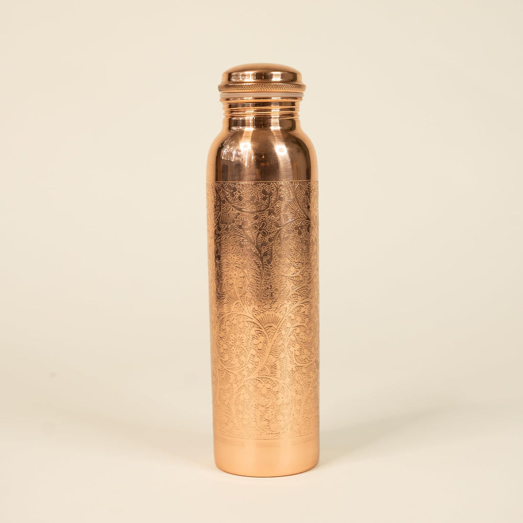 URBANFIX Copper Water Bottle | 100% Pure Copper Water Bottle (1 Litre) | Antimicrobial, Antioxidant & BPA Free Office Bottle, Boosts Immunity, Support Digestive Health| Ayurveda Inspired