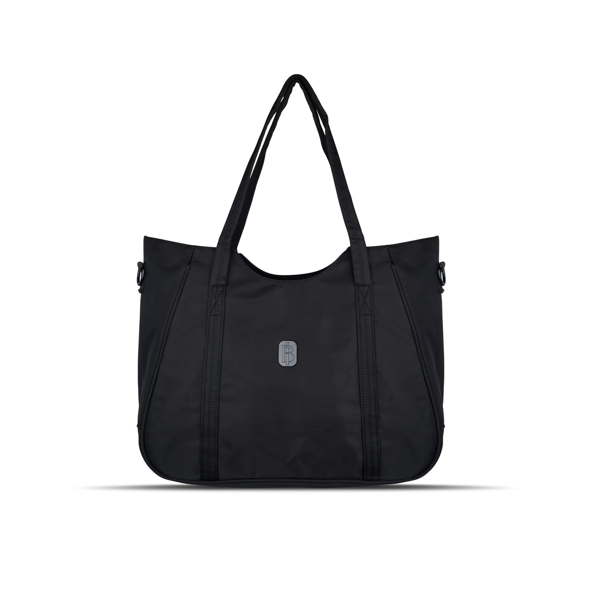 Women’s Tote Bag with Zipper & Adjustable Shoulder Strap – Lightweight Large Handbag for Work, Travel & Daily Use (BLACK)