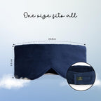 Kheoni Vetiver Eye Pillow Sleep Mask for Men & Women | Weighted Cotton Eye Mask with Adjustable Elastic Band | Natural Vetiver Aromatherapy Eye Pillow for Relaxation, Meditation, Yoga, Travel & Rest