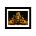 VIBECRAFTS Lord Ganesha Premium Wall Frame Painting Digital Reprint Posters with Synthetic Wooden Frame Home, Office Decorative Gift Item(11 inch x 9 inch)(PFVC1Pcs3H_501)