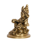 ARTVARKO™ Brass Kuber Murti Lord of Treasure Wealth Maharaj Kuber Statue for Tijori Locker Money Safe Kubera Idol 3 Inch