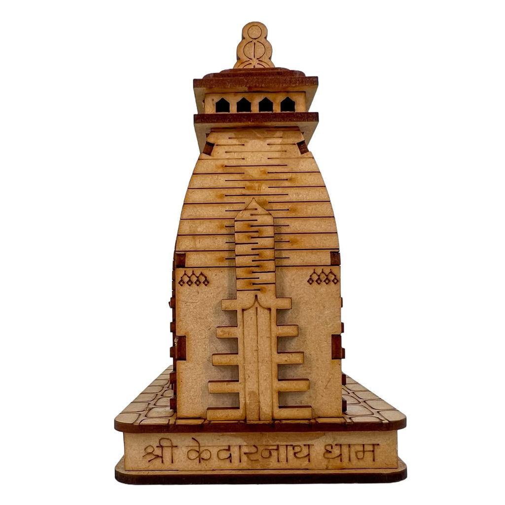 Future Generation v Group Wooden Mahadev Kedarnath Miniature Temple | Hand Crafted Wooden Temple for Car Dashboard, Gifting and ShowPiece (Antique)