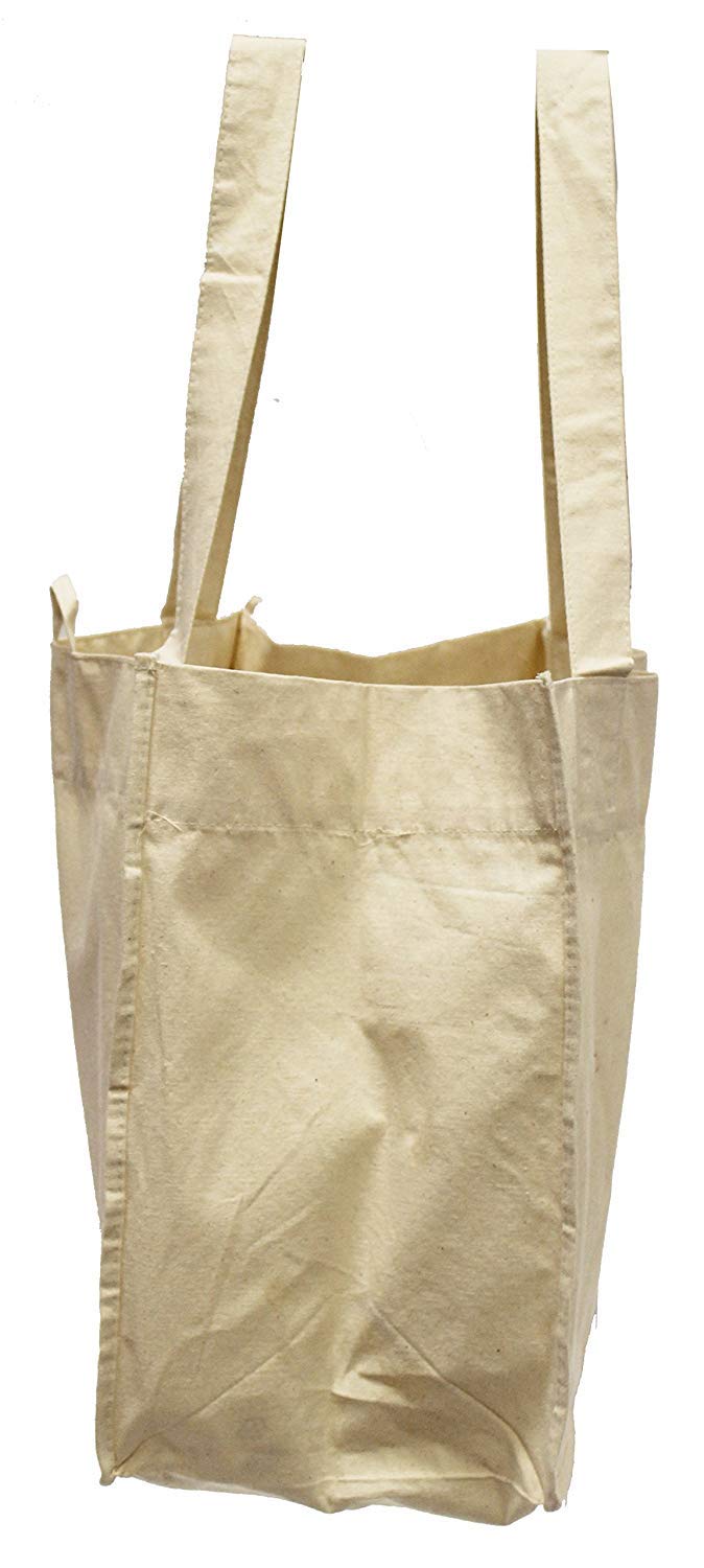 BSD Organics Cotton Canvas Reusable Shopping Grocery Bag
