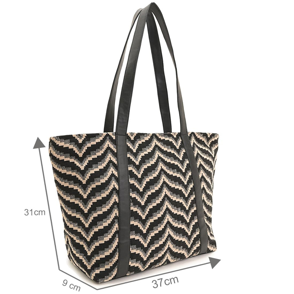 Boho Girl Fiesta Stripe Tote | Tote Bag For Women | Handbag For Women | Rakhi Gift For Sister | Ladies Purse Handbag | Ladies Shoulder Purse