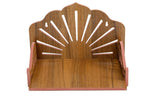 SAPRA Wooden Wall Hanging Temple for Home | Small Mandir for Pooja Room | Compact Pooja Stand for Wall | Decorative Home Mandir for Daily Worship–Space Saving Wooden Temple Design (Do-It-Yourself)