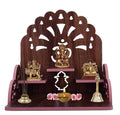 Kriyanta Wooden Wall Mounted Hanging Puja Temple - Stylish Wood God Stand for Pooja Room, Home Mandir Stand (Big Tempal Son 322)