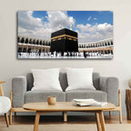 VIBECRAFTS Makkah al-Mukarramah Premium Canvas Wall Painting With Frame for Living Room Drawing Room Home|Office|Gift (PTVCH_2205N)