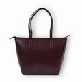 The Gusto Colossal-Premium Vegan Leather Tote Bag For Women, Big Size, Wine Stylish Handbag For Women With Zip Closure Fit For Office Bag, College, Travel Use Handcrafted In India, Brown