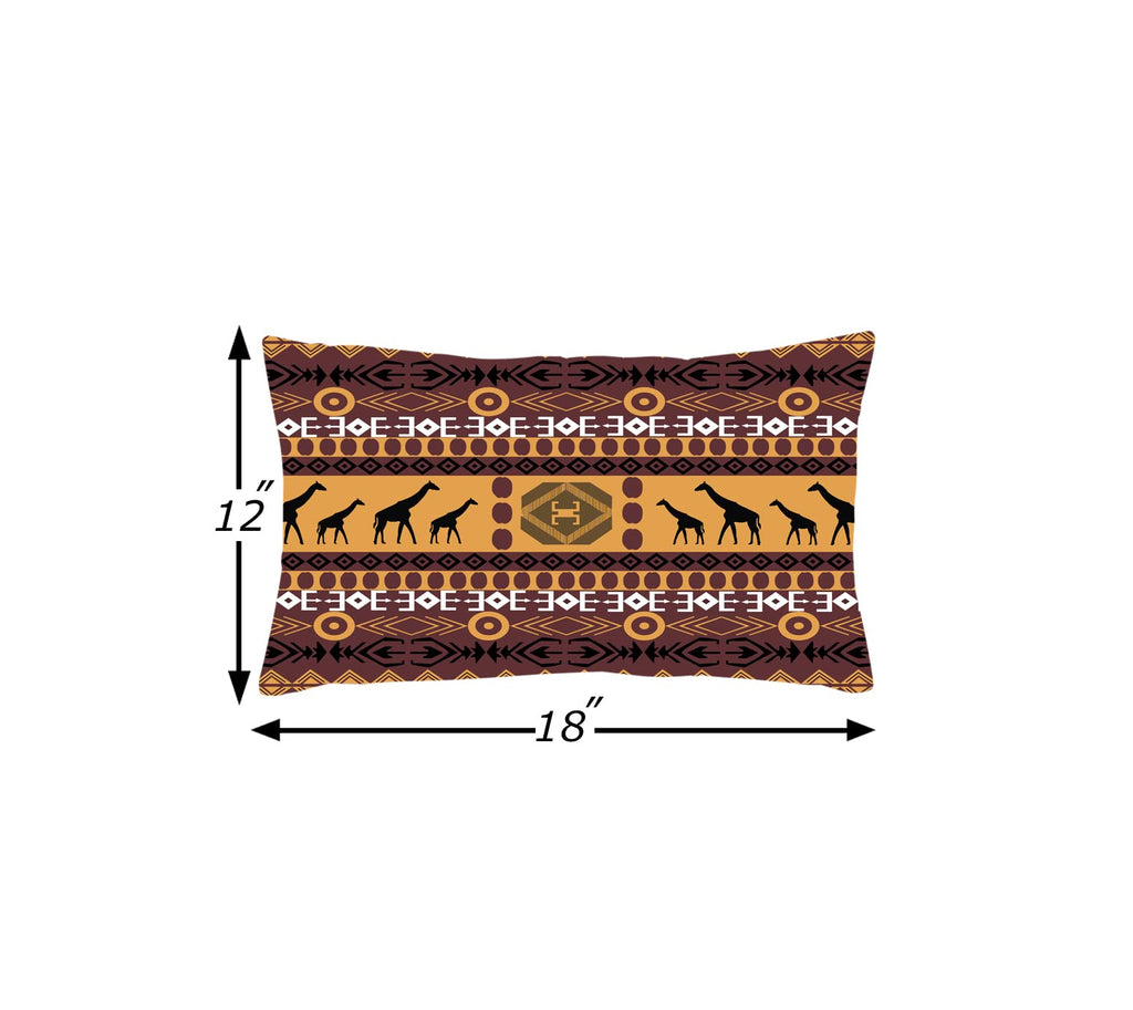 AEROHAVEN™ Set of 2 Decorative Hand Made Jute Rectangle Throw/Pillow Sham Cushion Covers - CC109 - (12 X 18 INCHES)