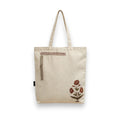 Neelkanth Imprint Hand Printed Floral Cotton Canvas Tote Bag, Eco Friendly Shoulder Handbag for Shopping, Office & Everyday Use