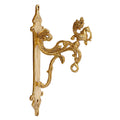 Artvarko Brass Designer Peacock Hook Holder for Wall Hanging Diya Bells Lantern Hanger Planter Lanterns Wind Chimes Baskets Ornaments 12 Inch