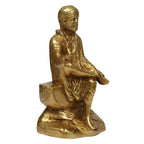ARTVARKO Brass Sai Baba Blessing Sainatha Sri Sai Om Sairam Bhagwan Statue Gift Home Decor & showpiece 8 Inches Height.
