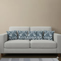 Trance Home Linen Set of 5 Premium Cotton 12x12 inch Cushion Covers for Sofa and Diwan | Small Cushion Covers – (12x12 inch | 30cmx30cm, Ginkgo Leaves Grey White) – Set of 5